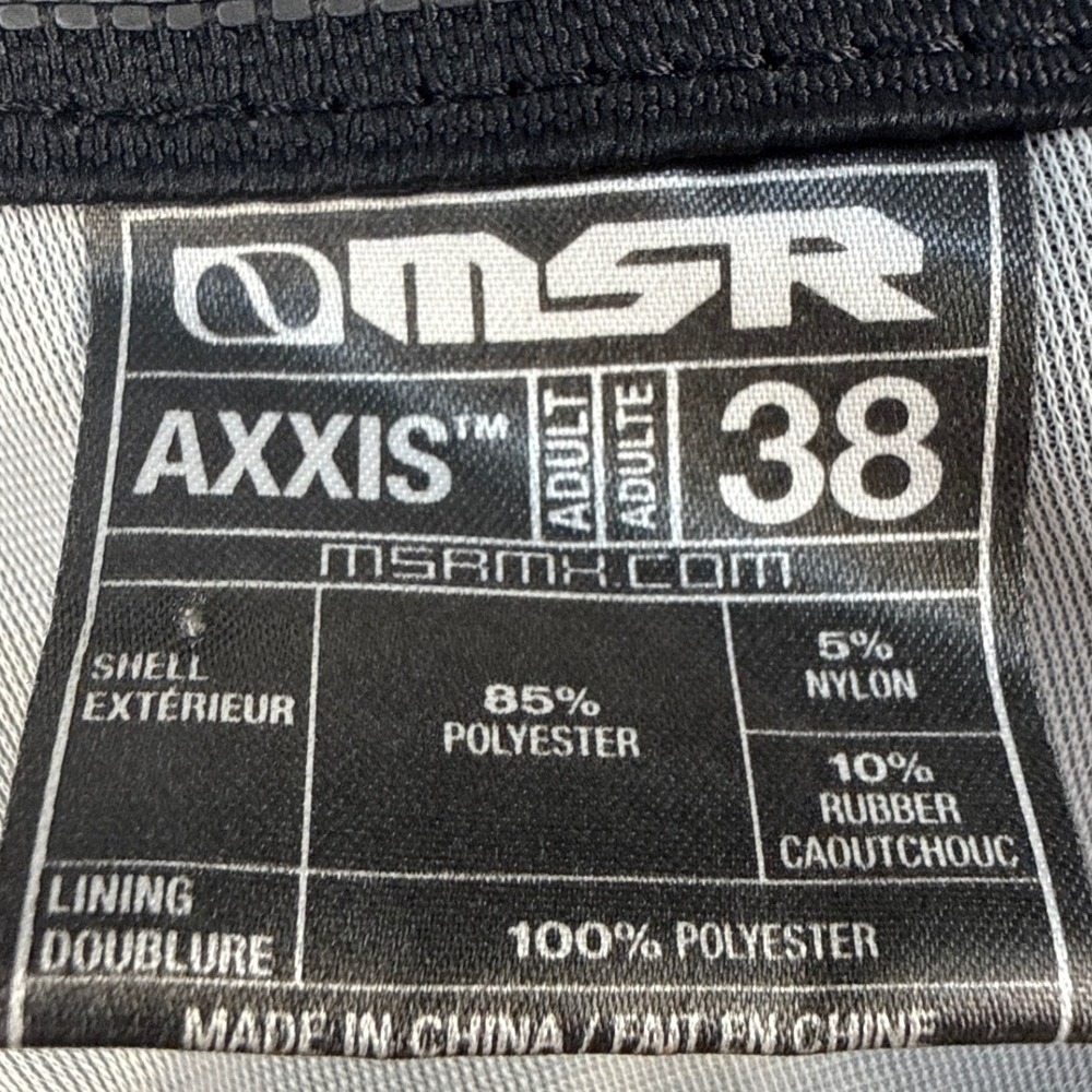 MSR Pants Mens 38 Axxis Black Tan Motocross Racing EUC - Picture 3 of 13